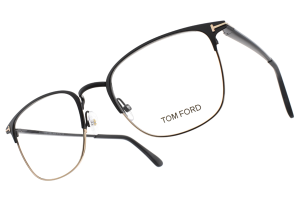 Tom Ford 眼鏡TOM5453 C002（黑-金）眉框眼鏡眼鏡品牌- 鏡在眼前-O2O配